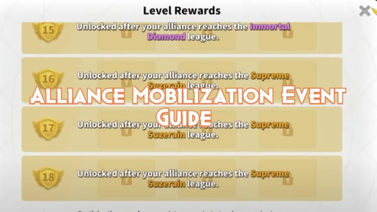 Rise of Kingdoms Alliance Mobilization Event Guide - Rise of Kingdoms ...